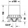 Duravit - Základné teleso k voľne stojacej vaňovej batérii, GK5900007000