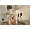 Hansgrohe Rainfinity - Šijová sprcha 500 1jet s poličkou, kartáčovaný bronz 26243140