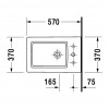 Duravit Vero - stojaci bidet, 1 otvor pre batériu prepichnutý, 37x57 cm, biely 2240100000