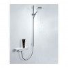 Hansgrohe Raindance Select E - sprchová súprava 120 3jet so sprchovou tyčou 90 cm, biela-chróm 26621400