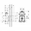 Axor - Základné teleso modulu ručnej sprchy 120x120 mm, 10650180