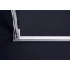 Glass 1989 Soho - Sprchový kút otváravé dvere alebo kompatibilný s bočnou stenou, veľkosť vaničky 90 cm, profily chrómové, číre sklo, GQG0004T500