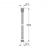 GROHE Relexaflex Metal Longlife - Kovová sprchová hadica 1500 mm, mesačná biela 28143LS0
