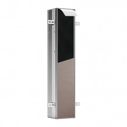 Emco Asis Plus - Vstavaný WC modul, 803x154 mm, pánty vpravo, hliník 975611011