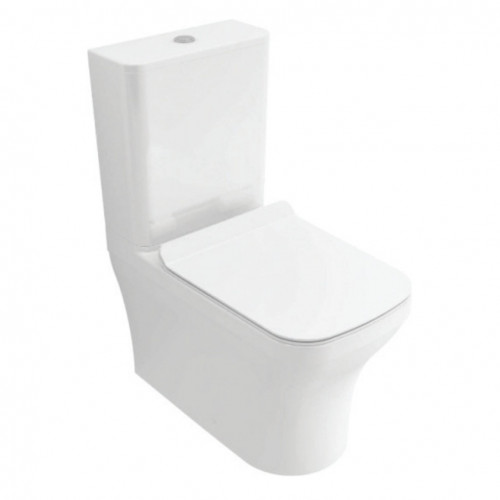 BOCCHI Scala - WC kombi 650x365 mm + nádržka + sedátko slim Soft Close - SET, biela lesklá