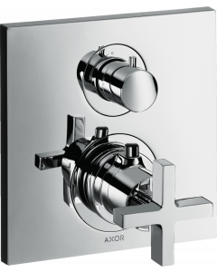 Axor Citterio - Termostatická batéria pod omietku s uzatváracím ventilom, chróm 39705000