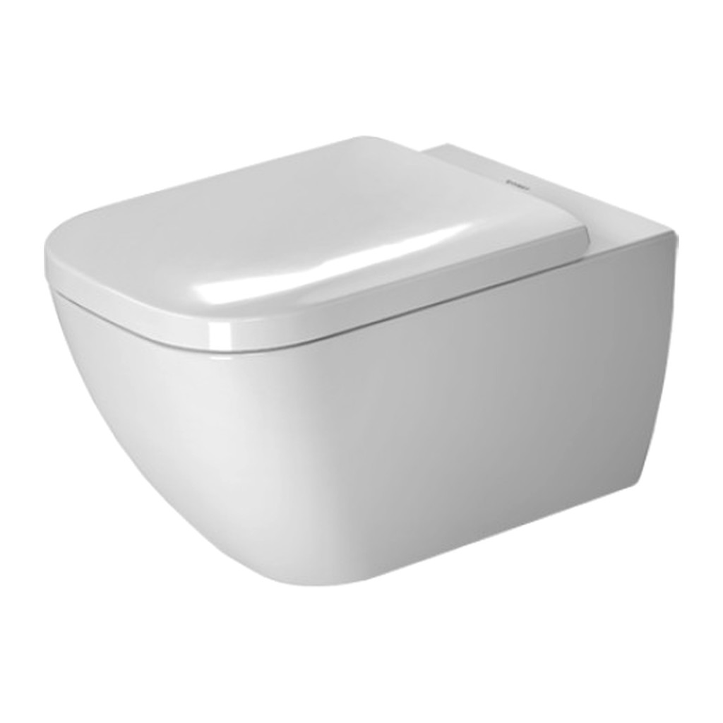 Duravit Happy D.2 - Závesné WC, Rimless, Hygiene Glaze, 365 x 540 mm, biele, D 2222092000