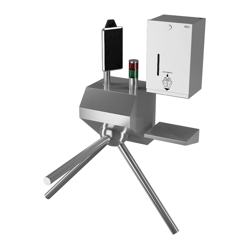 Sanela - Turniket s termokamerou a dávkovačem dezinfekce, 230 V AC