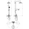 Axor Montreux - Sprchový systém s termostatom a hlavovou sprchou 240, jeden prúd, chróm 16572000