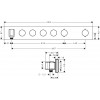 Axor Module Select - Podomietkový termostatický modul pre 4 spotrebiče, chróm 18357000