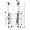 Axor ShowerComposition - Podomietkové teleso pre sprchový panel, 12676180