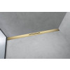 Hansgrohe RainDrain Flex - Vrchná sada sprchového žľabu 1000, skracovateľný, pre inštaláciu ku stene, leštený vzhľad zlata 56053990