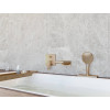 Hansgrohe sBox - Priechodka vyťahovacej sprchy s hadicou, pre montáž na okraj vane, hranatá, kartáčovaný bronz 28010140