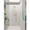 Hansgrohe FixFit E - Kolienko s držiakom sprchy, leštený vzhľad zlata 26889990