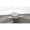 Hansgrohe RainDrain Brilliance - Úplná sada podlahového vpustu 100x100 pre dlažbu, kartáčovaná nerezová oceľ 56250800