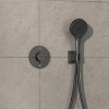 Hansgrohe ShowerSelect Comfort S - Termostat pod omietku pre 2 spotrebiče s EN1717, kartáčovaný čierny chróm 15556340
