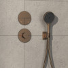 Hansgrohe ShowerSelect Comfort S - Ventil pod omietku pre 3 spotrebiče, kartáčovaný bronz 15558140