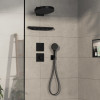 Hansgrohe ShowerSelect Comfort E - Ventil pod omietku pre 3 spotrebiče, čierna matná 15573670