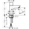Hansgrohe Logis - Stojančekový ventil 80 pre studenú vodu bez odtokovej súpravy, čierna matná 71120670