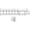 Hansgrohe RainSelect - Podomietkový termostatický modul pre 5 spotrebičov, kartáčovaný bronz 15384140