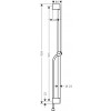 Hansgrohe Unica - Pulsify S sprchová tyč 900 mm so sprchovou hadicou Isiflex 1600 mm, chróm 24401000