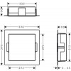 Hansgrohe XtraStoris Minimalistic - Výklenok do steny 300x300x100mm, kartáčovaná nerez 56073800