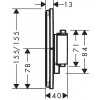 Hansgrohe ShowerSelect Comfort Q - Termostat pod omietku pre 2 spotrebiče s EN1717, kartáčovaný čierny chróm 15586340