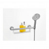 Hansgrohe Unica - Madlo Comfort s poličkou a sprchovým držiakom, biela/chróm 26328400