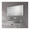 Emco - Zrkadlo s LED osvetlením s integrovaným kozmetickým zrkadlom, 1200 x 610 mm, 449600090