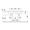 Duravit Starck 3 - Dvojumývadlo, 3 otvory pre armatúru prepichnuté, 1300 x 485 mm, biele 0332130030