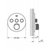 GROHE Grohtherm SmartControl - Termostat pre podomietkovú inštaláciu s 3 ventilmi, phantom black 29508KF0