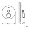GROHE SmartControl - Krytka podomietkovej batérie s jedným ventilom, chróm 29144000