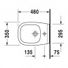 Duravit D-Code - Závesný bidet Compact, 35x48 cm, biela 22371500002