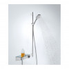 Hansgrohe Raindance Select E - Sprchová súprava 120 3jet EcoSmart 9 l/min so sprchovou tyčou 90 cm, biela/chróm 26623400