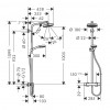 Hansgrohe Crometta 160 - Showerpipe 1jet s termostatom, biela/chróm 27264400