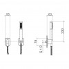 Dornbracht LULU - sprchový dvojotvorový set k podomietkovej batérii s kolienkom, chróm 27808710-00