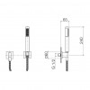 Dornbracht IMO - sprchový dvojotvorový set k podomietkovej batérii s kolienkom, chróm 27808980-00