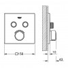 GROHE SmartControl - Krytka podomietkovej batérie s 2 ventilmi, chróm 29148000