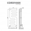 Cordivari Hand - radiátor 1200x514 mm, biela lesklá 3540806100011 R01