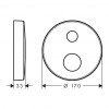 Axor - Predlžovacia rozeta okrúhla 2 otvory + šípka, chróm 14963000