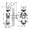 Axor One - Základné teleso pre uzatvárací ventil s podomietkovou inštaláciou, 45770180