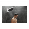 Hansgrohe Rainfinity - Hlavová sprcha 360 3jet s pripojením na stenu, kartáčovaný čierny chróm 26234340
