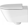 Duravit  D-Neo - Závesné WC Duravit Rimless® s HygieneGlaze 540x370 mm, upevnenie Durafix, biela 2577092000