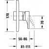 Duravit Tulum - Sprchová batéria pod omietku, chróm TU4210010010