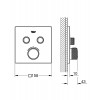 GROHE Grohtherm SmartControl - Termostat pre podomietkovú inštaláciu s 2 ventilmi, kartáčovaný Cool Sunrise 29124GN0