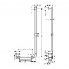 Hansgrohe Unica - Comfort sprchová tyč 1100 mm pravá, biela/chróm 26404400