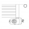 Cordivari Lisa 22 electric s ECO termostatom - Radiátor 1160x450 mm, biela 3581646100053
