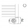 Cordivari Lisa 22 electric s ECO termostatom - Radiátor 1732x500 mm, biela 3581646100057