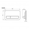 Villeroy & Boch ViConnect : M200 ovládacie tlačidlo k WC, Glass Glossy Grey, 922400RA