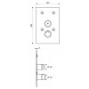 SCHELL LINUS BASIC - podomietková sprcha Linus Basic D-SC-T, samozatváracia s termostatom, chróm 019002899
